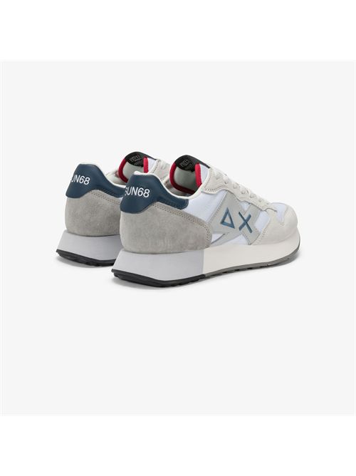 Sneaker Jaki 2.0 Solid in nylon e suede bianco SUN 68 | BZ36115/01